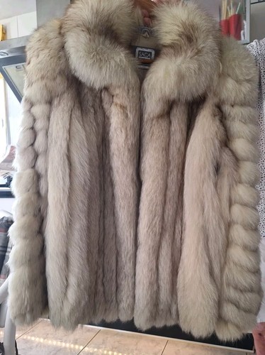 Saga fox silver real - fox, fur