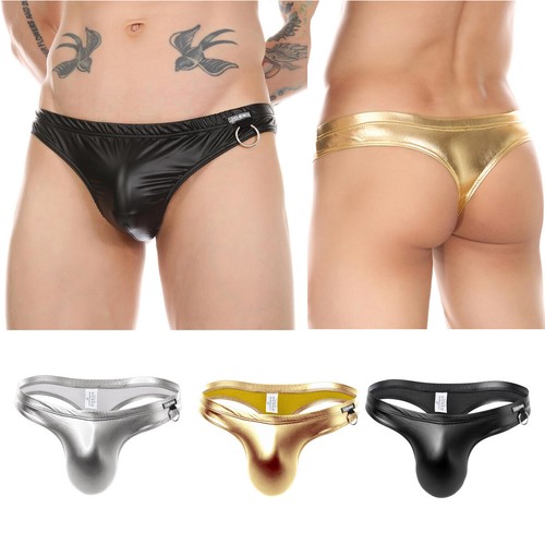 Men wet look briefs - briefs, g