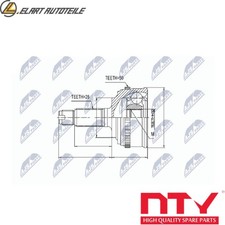 POINT KIT DRIVESHAFT NPZ-HD-034 FOR HONDA ACCORD/VI/Hatchback CR-V 2.0L 