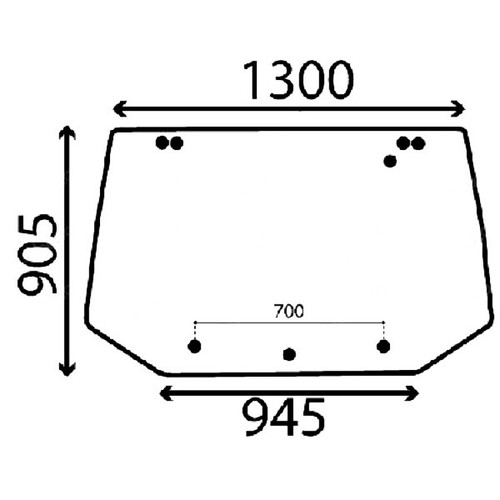 Rear window glass for ford - ford, new