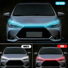 120cm Car Hood Edge LED Daytime Running Light Strip Flexible Lamp Accessories