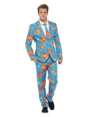 Mens goldfish stand out suit - out,