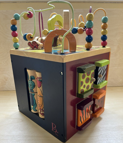 Zany zoo wooden activity - activity, cube