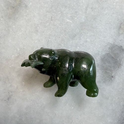 Vintage green nephrite - green, jade
