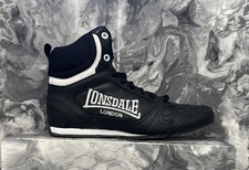 Lonsdale Bout Boxing Boots DRFECT Older Kids Black Size UK 4 EU 37 #REF182