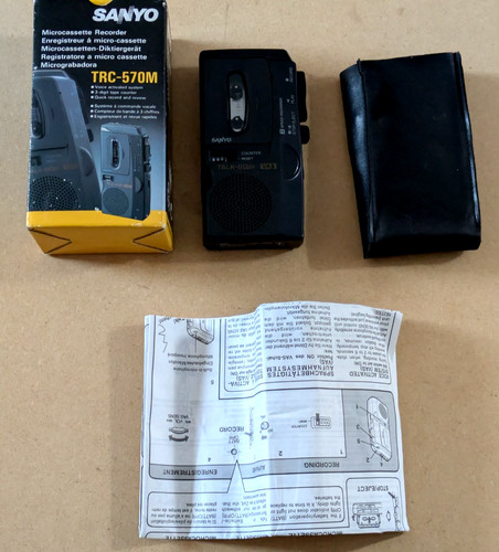 Sanyo trc 570m microcassette - sanyo,