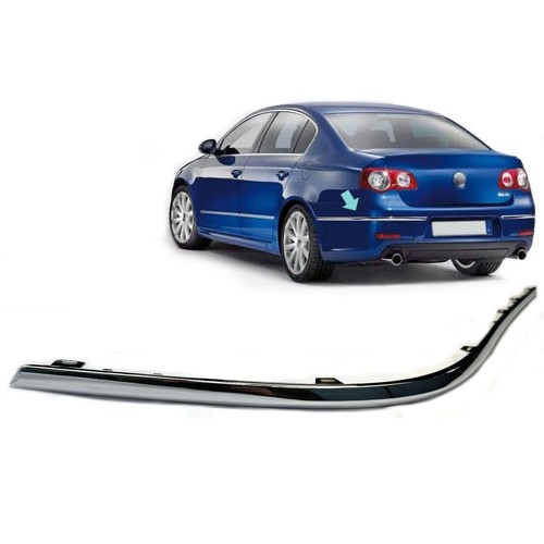 Rear bumper left - side, chrome