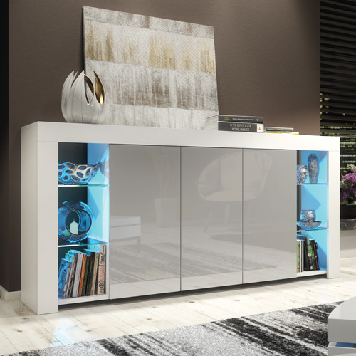 Sideboard 164cm white unit - sideboard,