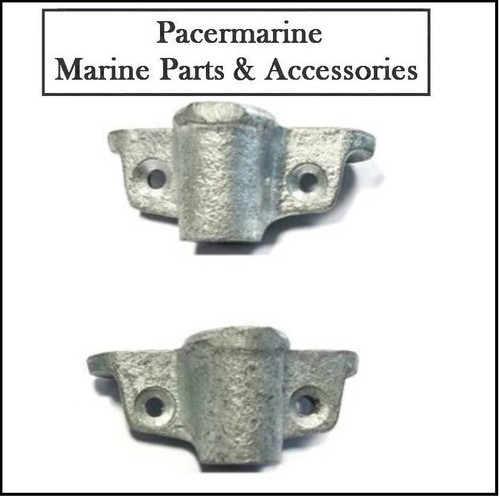 Pair galvanised side - galvanised, oar