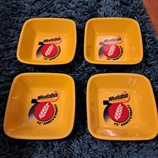 4 X Weetabix Collectable Bowls Which Have Never Been Used From 2002