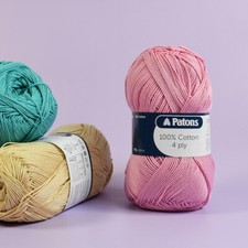 Patons 100% Cotton 4 Ply Yarn