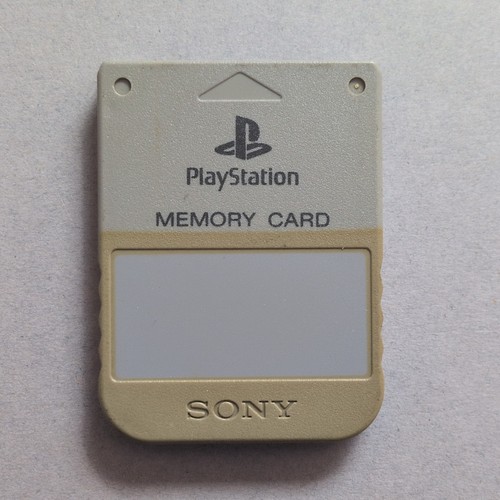 Ps1 memory card grey official - ps1,