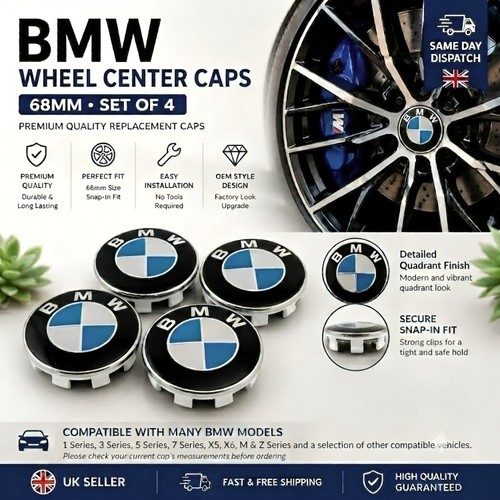 Set bmw wheel centre - 4, caps