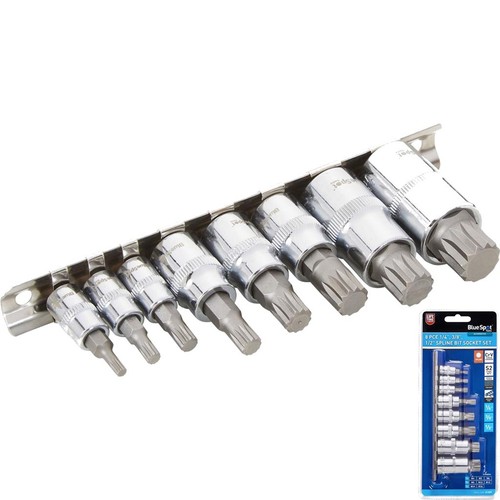 Bluespot 8pc spline - 8pc, socket