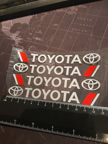 Toyota sticker w - 4x,