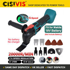 Cordless Oscillating Multi Tool with Accessories 6 Speeds For Makita 18V Battery