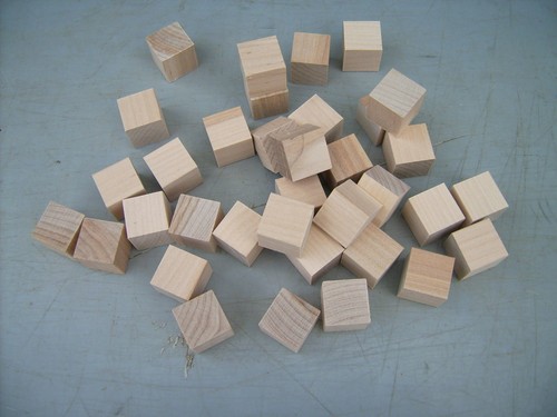 20x wood cubes - 20x, wooden