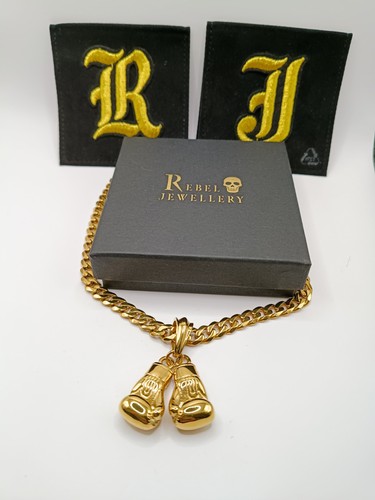 18k gold boxing glove - gold, pendant
