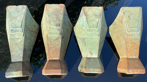 Art deco bath legs - deco, cast