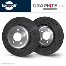 Rotinger High Performance Graphite Brake Discs Front for VW Golf 4 R32