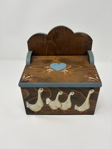 Vintage recipe salt box - vintage,