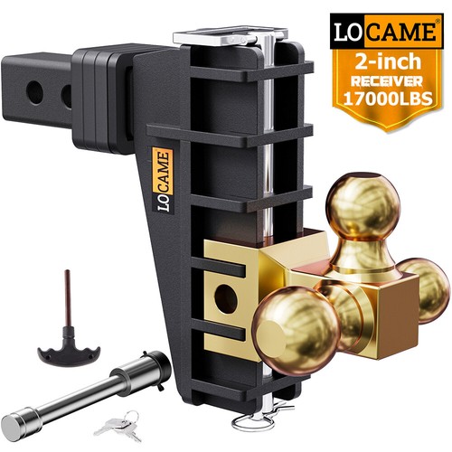 Adjustable trailer hitch - adjustable, 2"