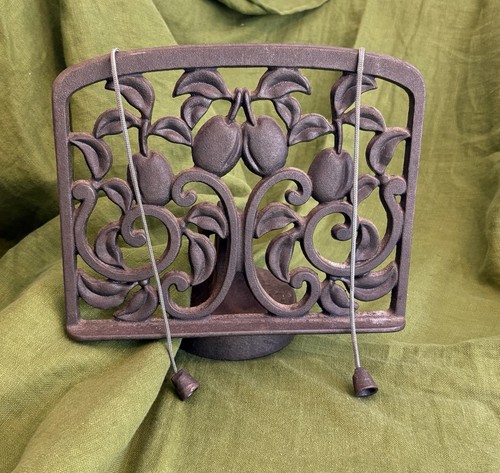 Cast iron cookbook stand - cast,
