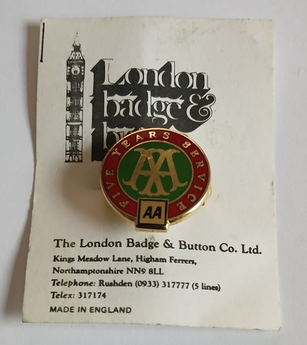 Vintage years service - aa, 5