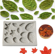 Garden Plant Leaf Silicone Fondant Mould Sugar Craft Icing CAKE DECORATE Leaves