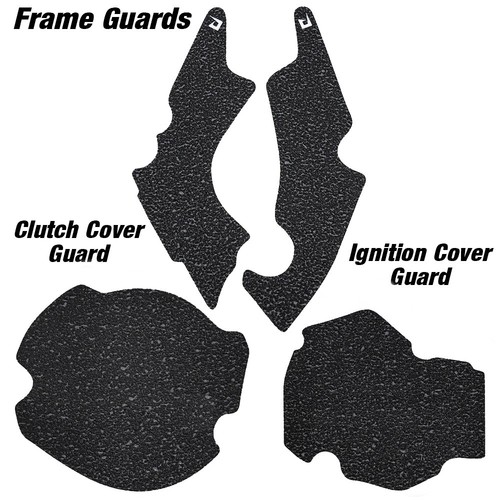 Black engine frame guards - black,