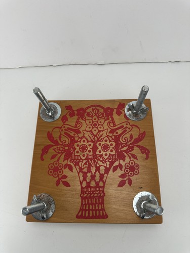 Lovely vintage wooden - wooden, flower