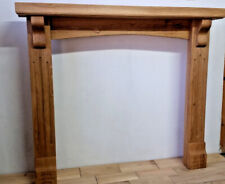 Oak fireplace surround –