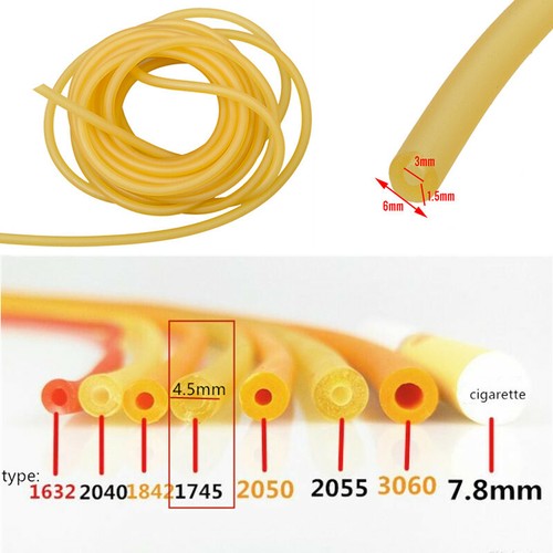 Natural latex rubber tube - natural,