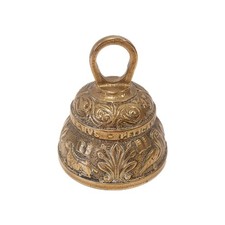 Brass Sanctuary Hanging Church Bell Antique Vintage, Pelicanus Leo Aquila Acnvs