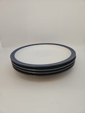 4x Denby Dinner Plates Imperial Blue 26cm Immaculate England