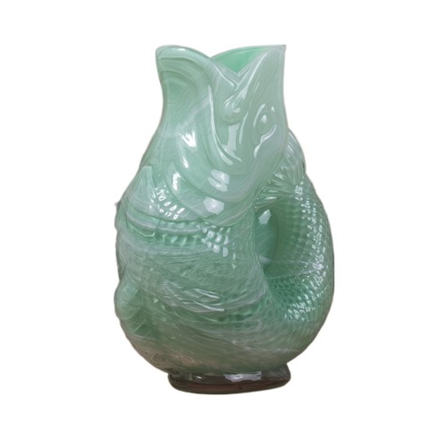 Glass fish flower vase - flower,