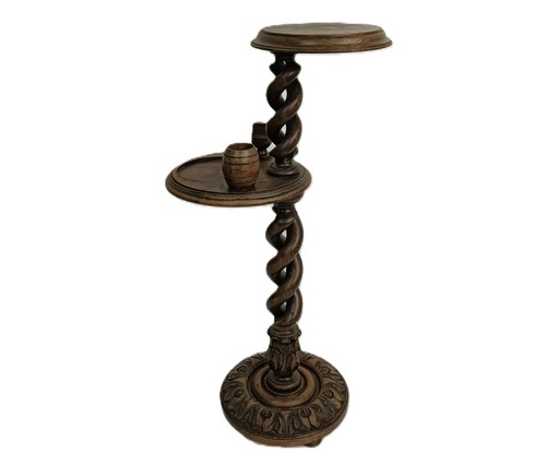 Hand carved ornate wood barley - ornate,