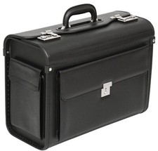 New Executive Flight Pilot Case Business Laptop Travel Work Cabin Bag Briefcase 