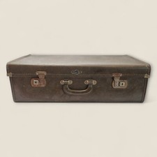 Vintage Suitcase Storage Luggage Fleeting Brown Travel Case Prop Storage