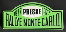 MONTE CARLO RALLYE MONACO VINTAGE PRESS PLATE LANCIA STRATOS RALLY 1977 WRC SIGN