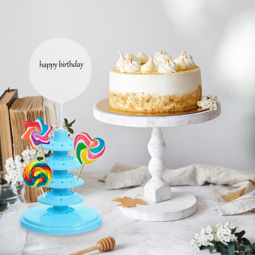 Reusable blue cake pops holder - reusable,