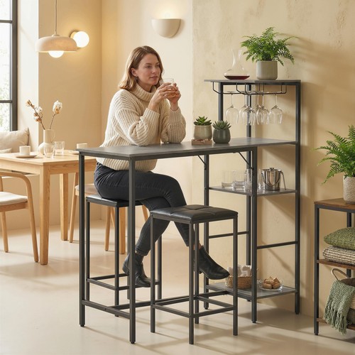 Homcom 3pcs breakfast bar - 3pcs,