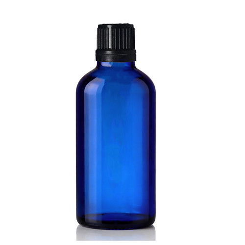 Blue glass dropper - dropper, bottles