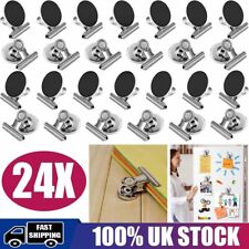 24X Fridge Magnet Clips Magnetic Non Slip Heavy Duty Memo Note Message Holder