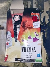 Hasbro Disney Villains Cruella De Vil Doll in Box great condition box damaged