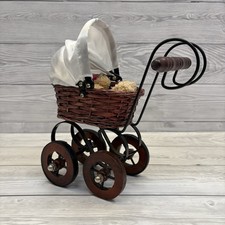 Vintage Style Mini Doll Pram