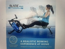 Blade Aqua Metal Water Rower Rowing Machine Excellent Condition