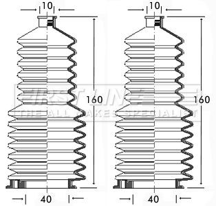 Steering bellow kit fits - steering,