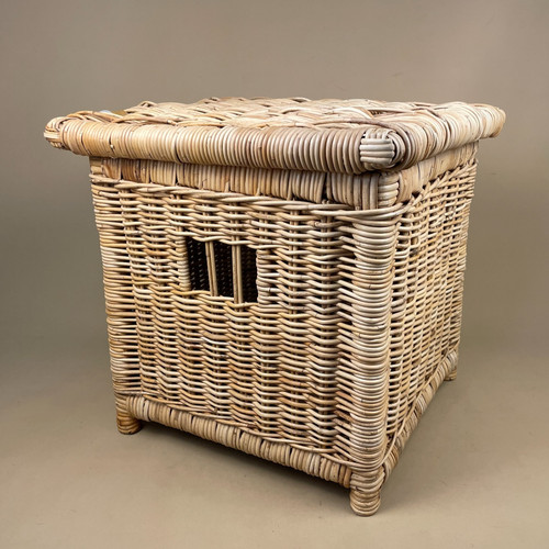Antique square trunk - antique,