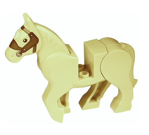 Lego tan horse new - horse, new!!!